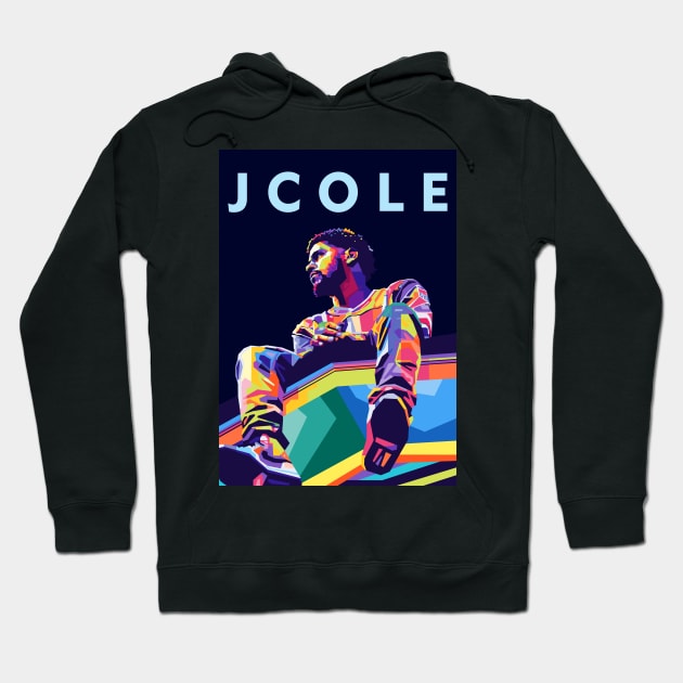 J Cole Hoodie by Zet Art